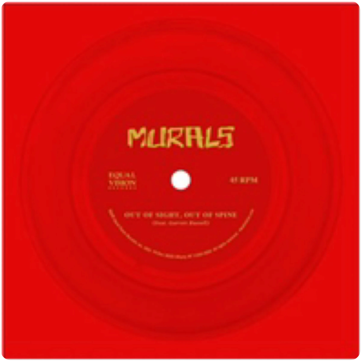 Murals - FlexiDisc - Red ("Out of Sight, Out of Spine" feat. Garrett Russell)